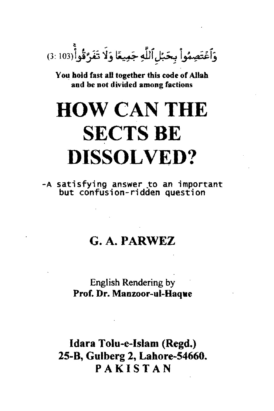 How-can-the-Sects-of-dissolved