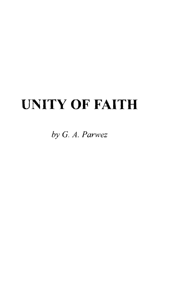 Unity-of-Faith